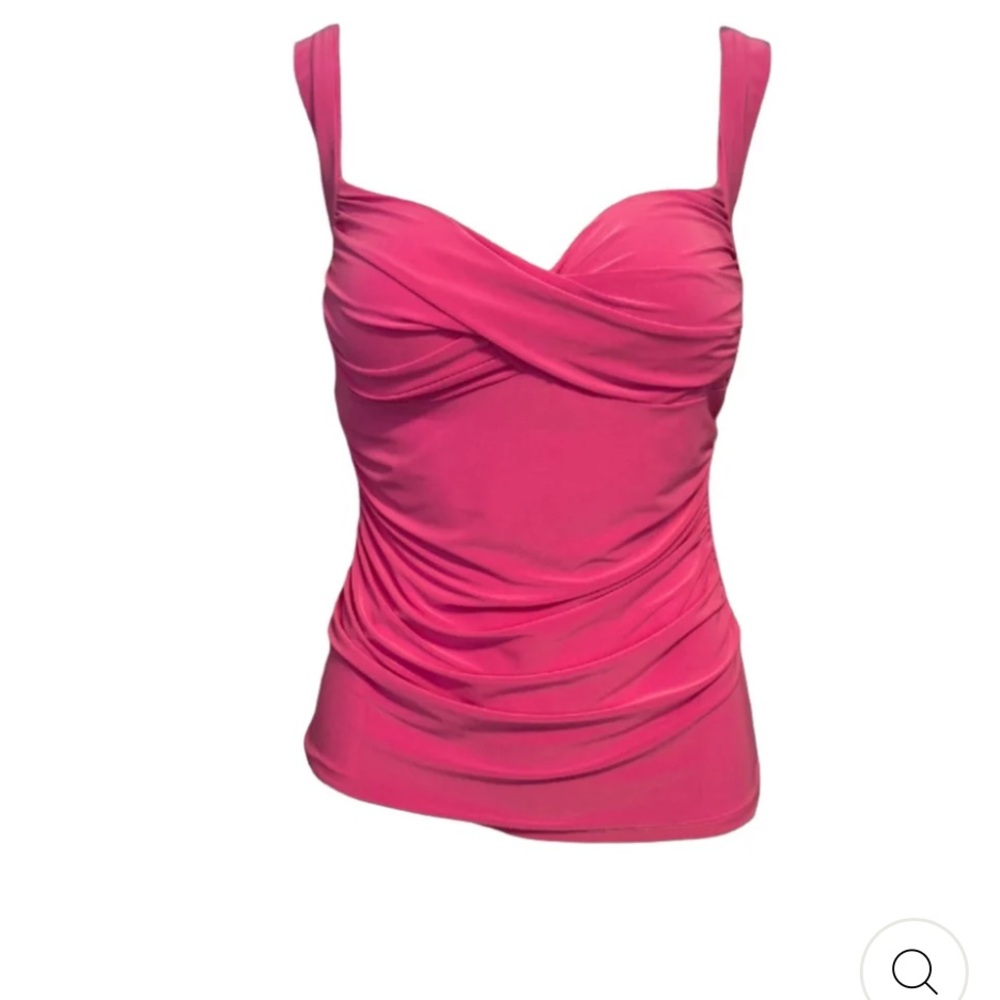 Pink Ruched Halter Top Rockabilly inspired
